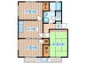 サンヒルズリブレⅤ 3DKの間取り