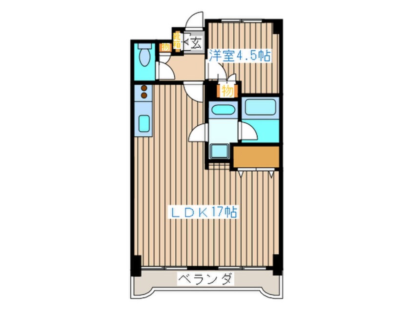 間取図 ﾀﾞｲｱﾊﾟﾚｽｸﾞﾗﾝﾃｰｼﾞ中央