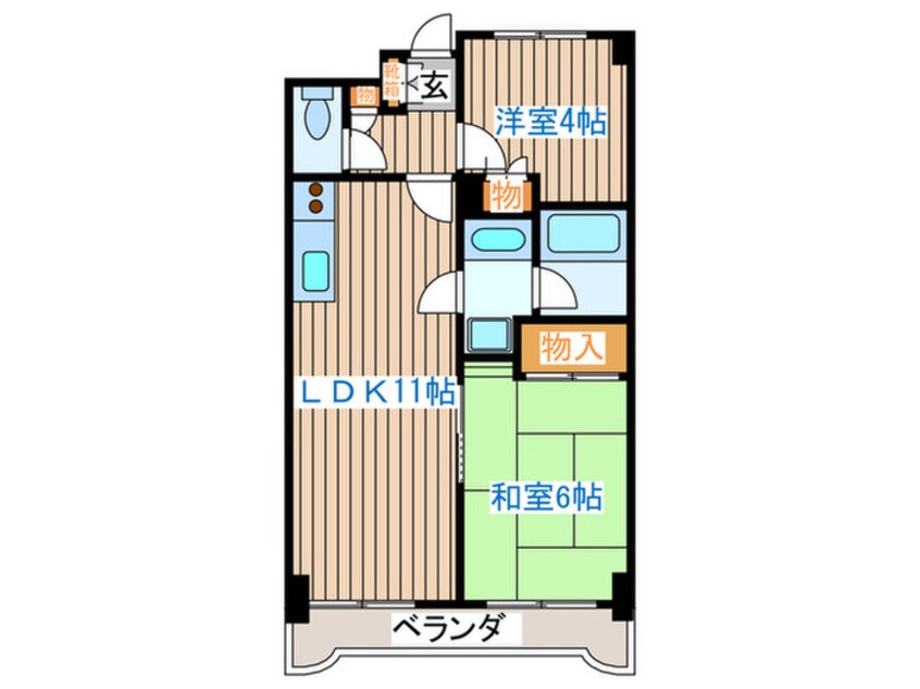 間取図 ﾀﾞｲｱﾊﾟﾚｽｸﾞﾗﾝﾃｰｼﾞ中央