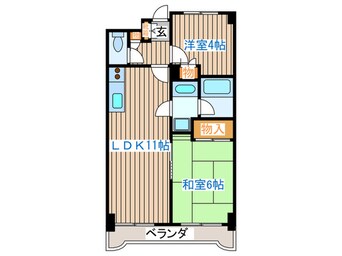 間取図 ﾀﾞｲｱﾊﾟﾚｽｸﾞﾗﾝﾃｰｼﾞ中央