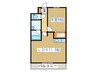 ハバ－ドリ－ム３番館 1LDKの間取り