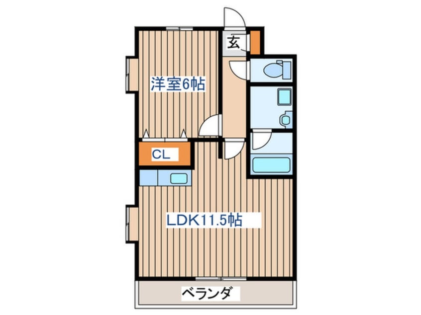 間取図 ハバ－ドリ－ム３番館