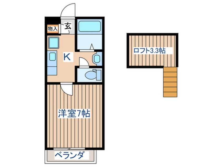 間取図 アスコット原町４丁目