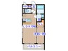 サンシャイン太子堂 1LDKの間取り