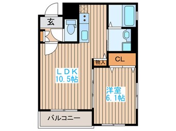 間取図 ベルフィミーモ宮城野