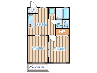 間取図 プレステーション愛子Ｂ