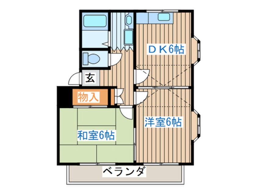 間取図 ステーブル長町南Ｂ棟