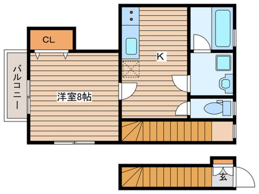 間取図 アスコット八本松A