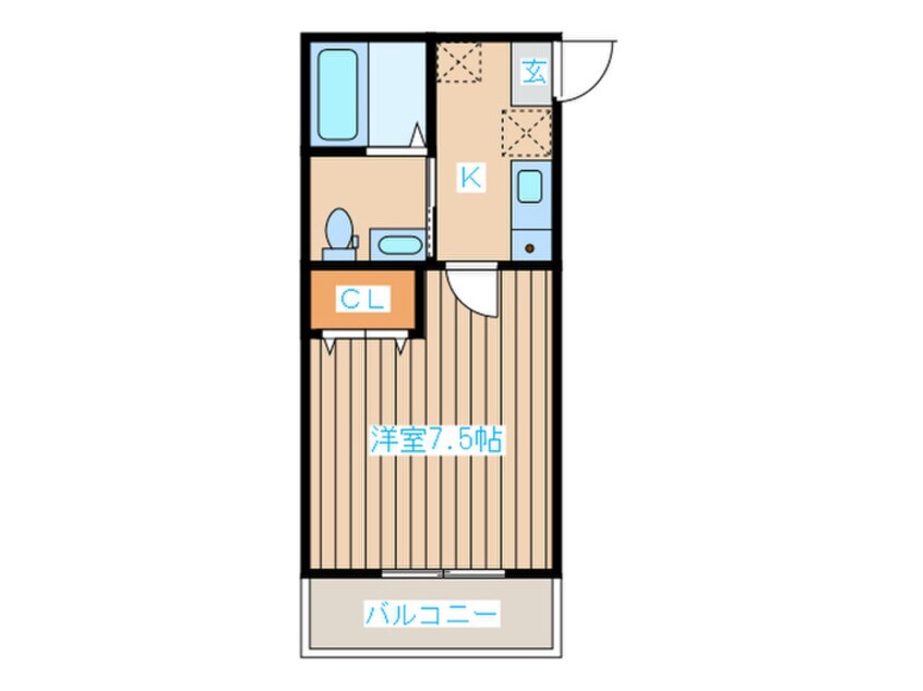 間取図 アスコット連坊駅前Ⅰ