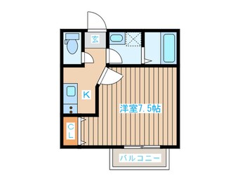 間取図 アスコット連坊駅前Ⅱ