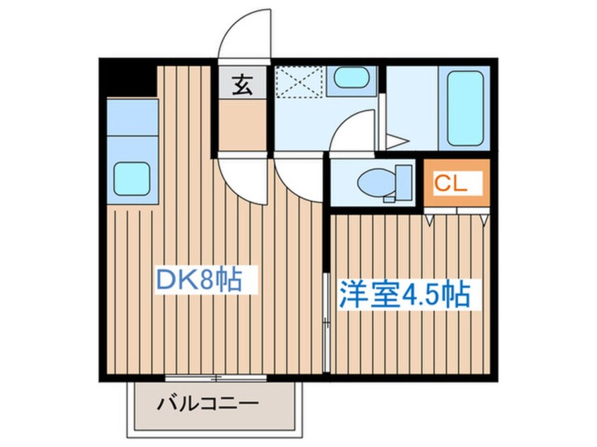 間取図 クレアフォーチュン連坊駅前