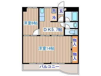 間取図 コ－プＫⅡ