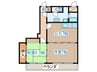 秋葉マンション 2DKの間取り