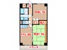 リビングステージ南仙台 2DKの間取り