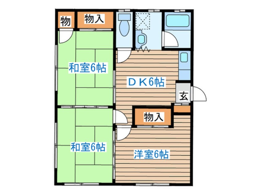 間取図 菊惣コーポ