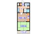 リビングステージ東仙台 2Kの間取り