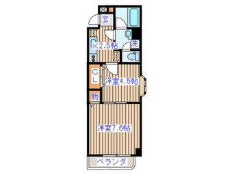 間取図 クレセール河原町