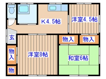 間取図 伊藤方貸家　９棟１０号