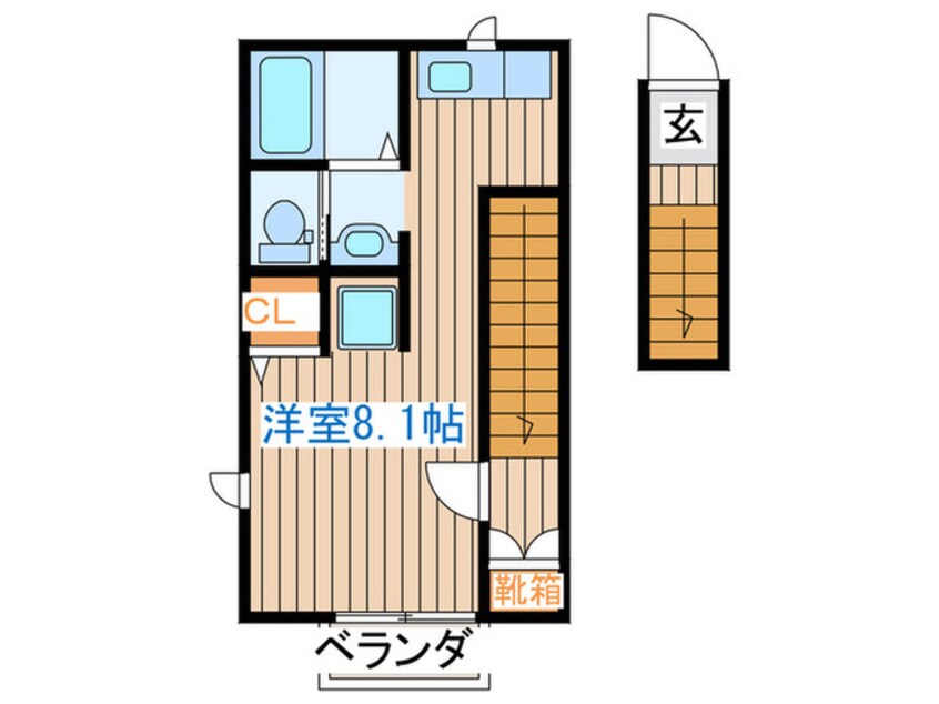 間取図 リアーレ六丁の目Ｂ