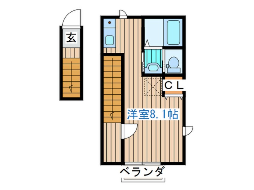 間取図 リアーレ六丁の目Ｂ