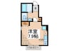 リアーレ六丁の目Ｃ 1Rの間取り