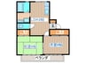 ＴレジデンスⅠ 2LDKの間取り