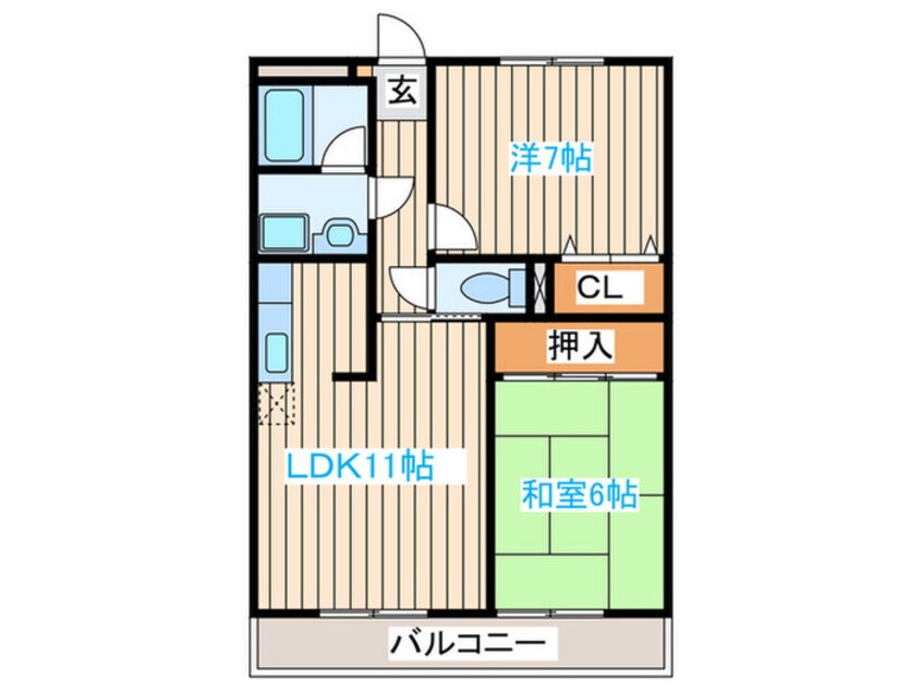 間取図 サンハイツ向陽台Ⅰ