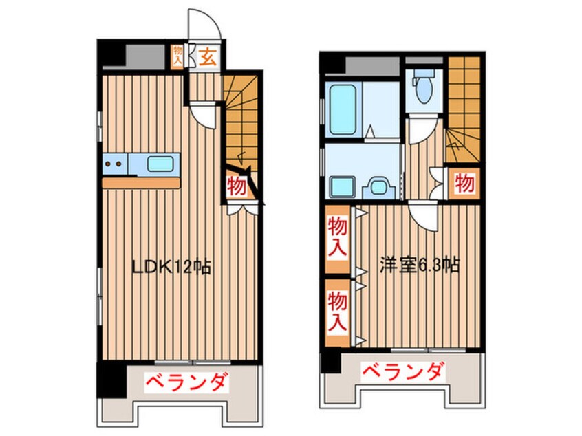 間取図 ヴィアーレ広瀬