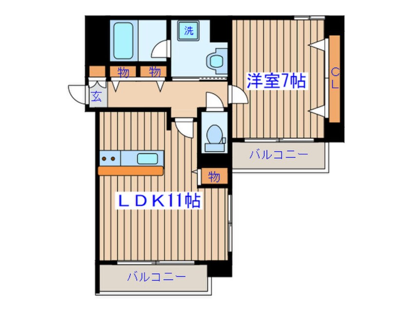 間取図 ヴィアーレ広瀬