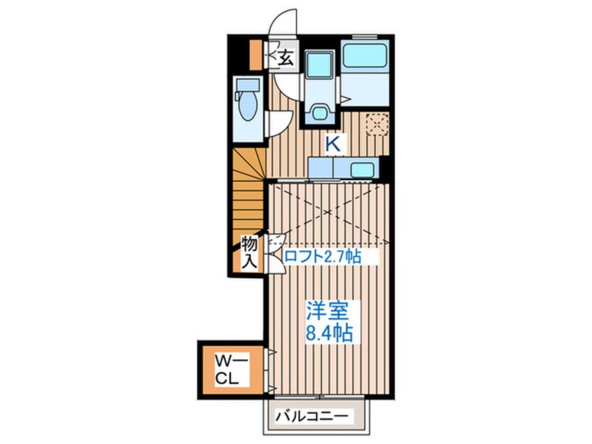 間取図 エスポワ－ル・シャト－愛子Ⅲ