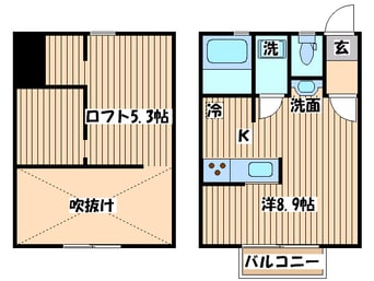 間取図 ラッキ－コ－ポ