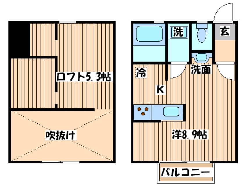 間取図 ラッキ－コ－ポ