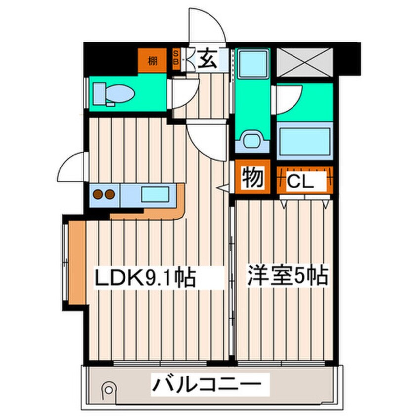 間取図 Ｍ ＣＨＡＴＥＬＥＴ