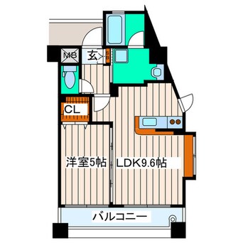 間取図 Ｍ ＣＨＡＴＥＬＥＴ