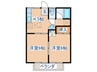 メゾン小幡 2Kの間取り