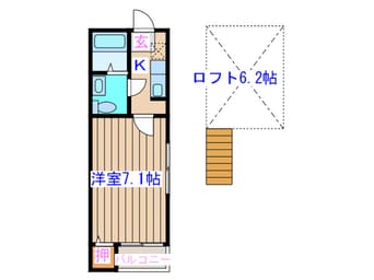 間取図 エンル－ト東仙台