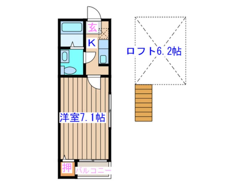 間取図 エンル－ト東仙台