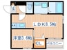 REGALEST連坊 1LDKの間取り