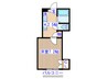 Ｃｏｒｎｅｌ　Ｄｏｒｍ 1Kの間取り