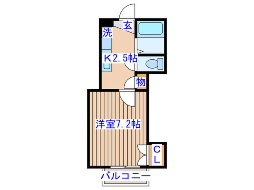間取図 Ｃｏｒｎｅｌ　Ｄｏｒｍ