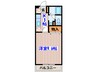 セピアコ－ト 1Kの間取り