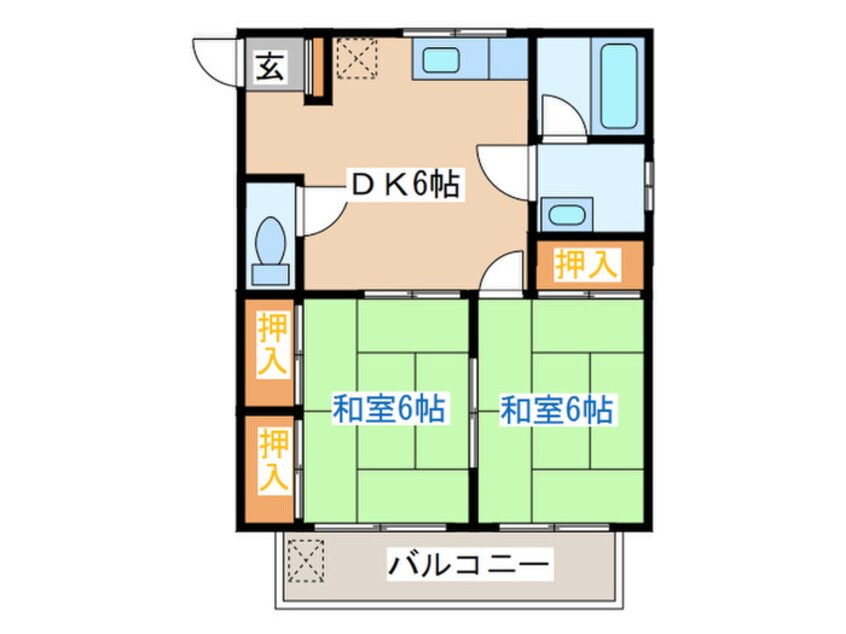 間取図 コーポ高橋