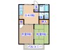 プレジールオオトヤ 2DKの間取り
