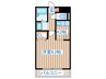 ＨＥＲ´Ｓ銀杏町 1Kの間取り