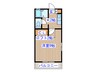 ＮＯＢＬＥ1217 1Kの間取り