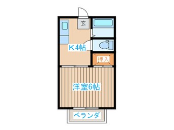 間取図 第1コーポナバタ