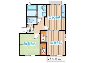 間取図 フレグランス南中山E棟