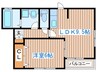 カ－サＲＩＫＩ 1LDKの間取り