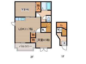 間取図 ベルテシェルＢ