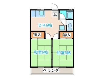 間取図 長命荘Ｂ棟